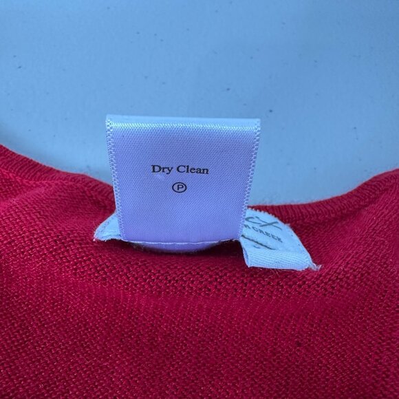 Spirit by Coldwater Creek Pullover Sweater Size M Red Silk Cashmere Blend - Picture 7 of 8